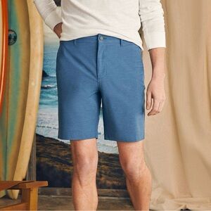 Faherty Men’s All Day Short 9” Bottoms Relaxed Drawstring Pockets Casual Wear